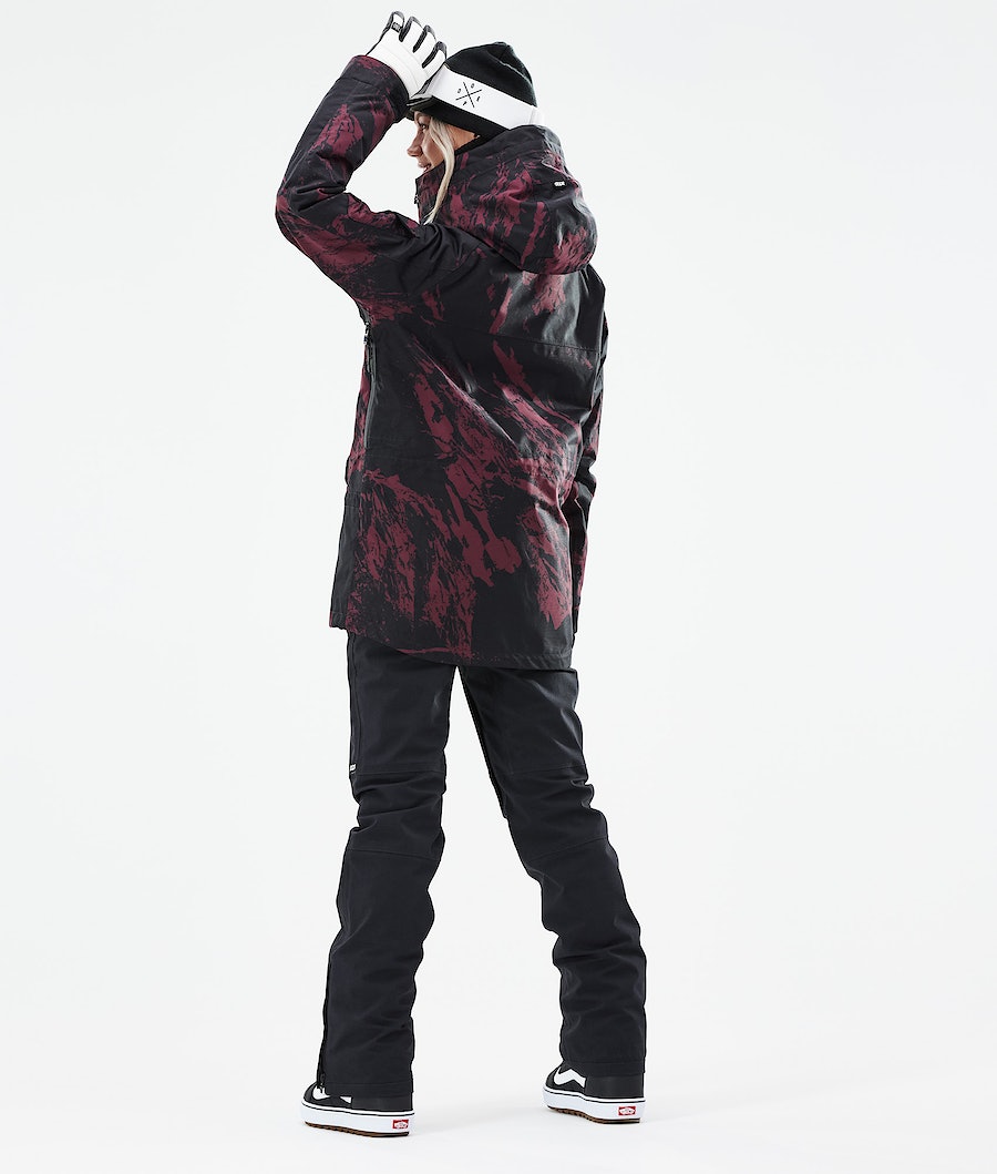 Dope Akin W 2021 Snowboardjacke Damen Bordeaux | YC8530629