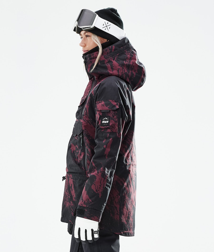 Dope Akin W 2021 Snowboardjacke Damen Bordeaux | YC8530629