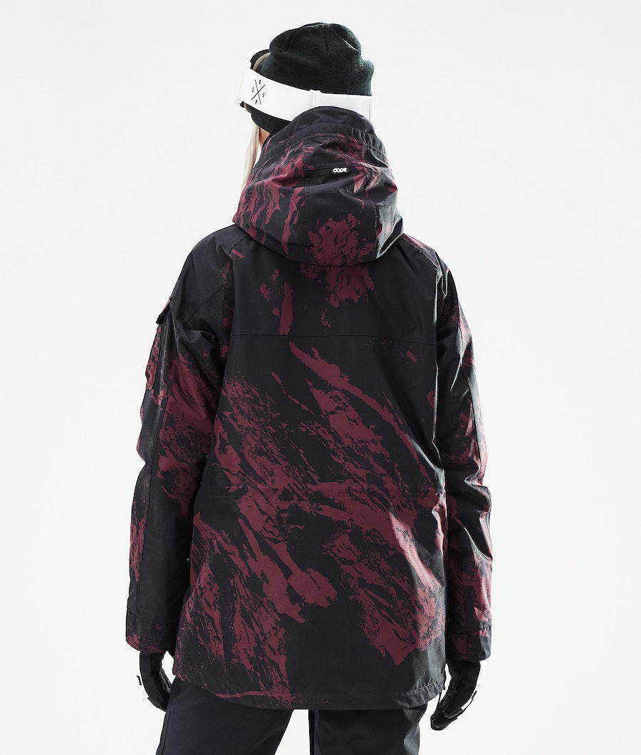 Dope Akin W 2021 Snowboardjacke Damen Bordeaux | YC8530629