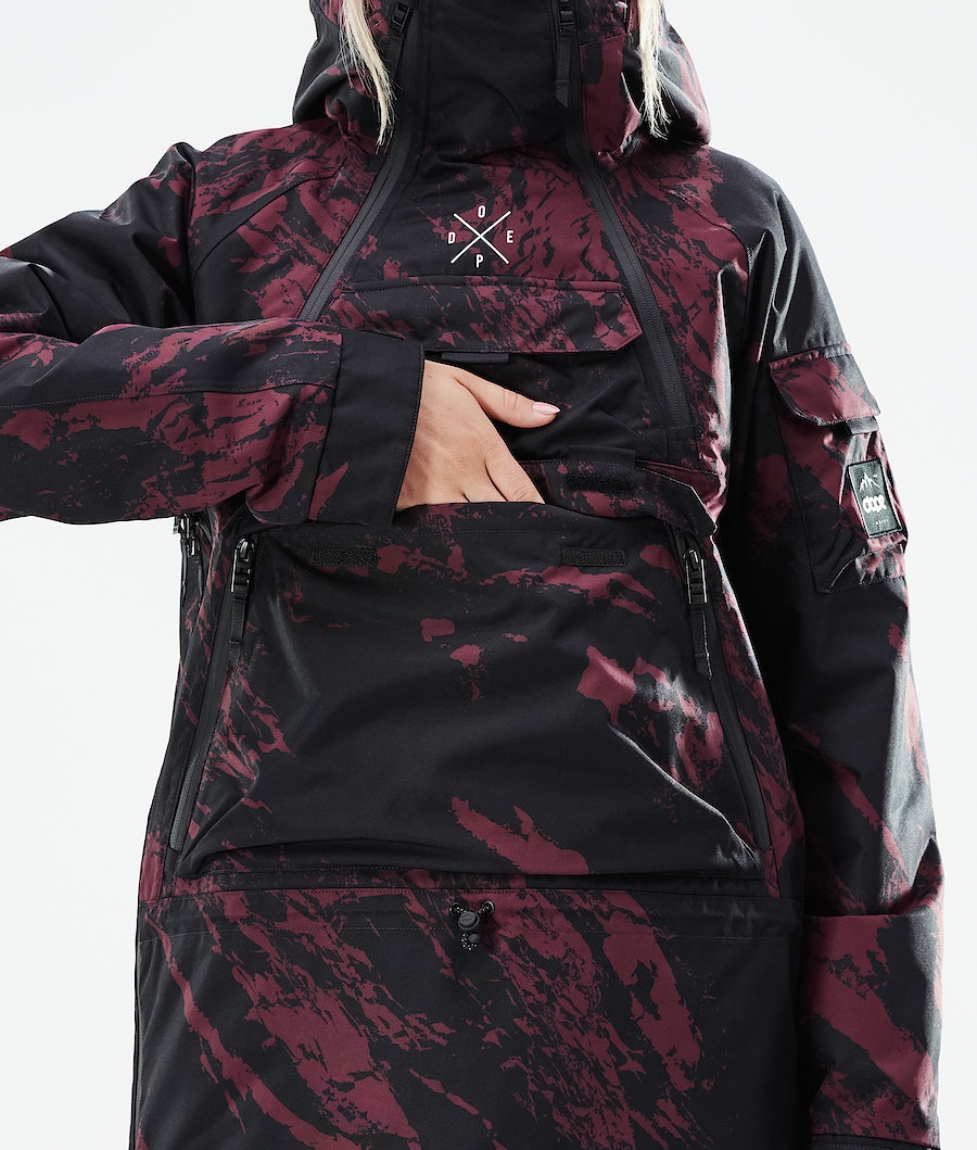 Dope Akin W 2021 Snowboardjacke Damen Bordeaux | YC8530629
