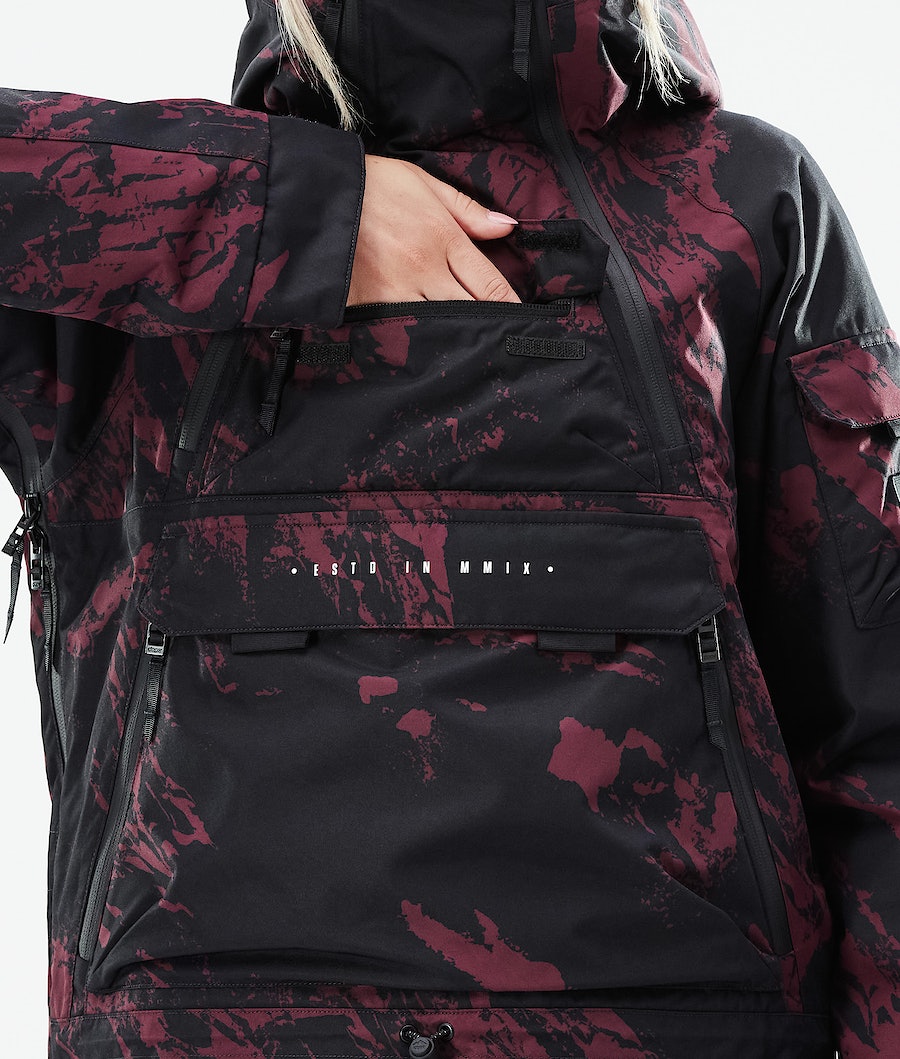 Dope Akin W 2021 Snowboardjacke Damen Bordeaux | YC8530629