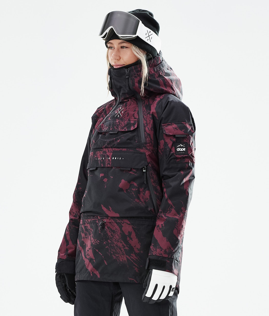 Dope Akin W 2021 Snowboardjacke Damen Bordeaux | YC8530629