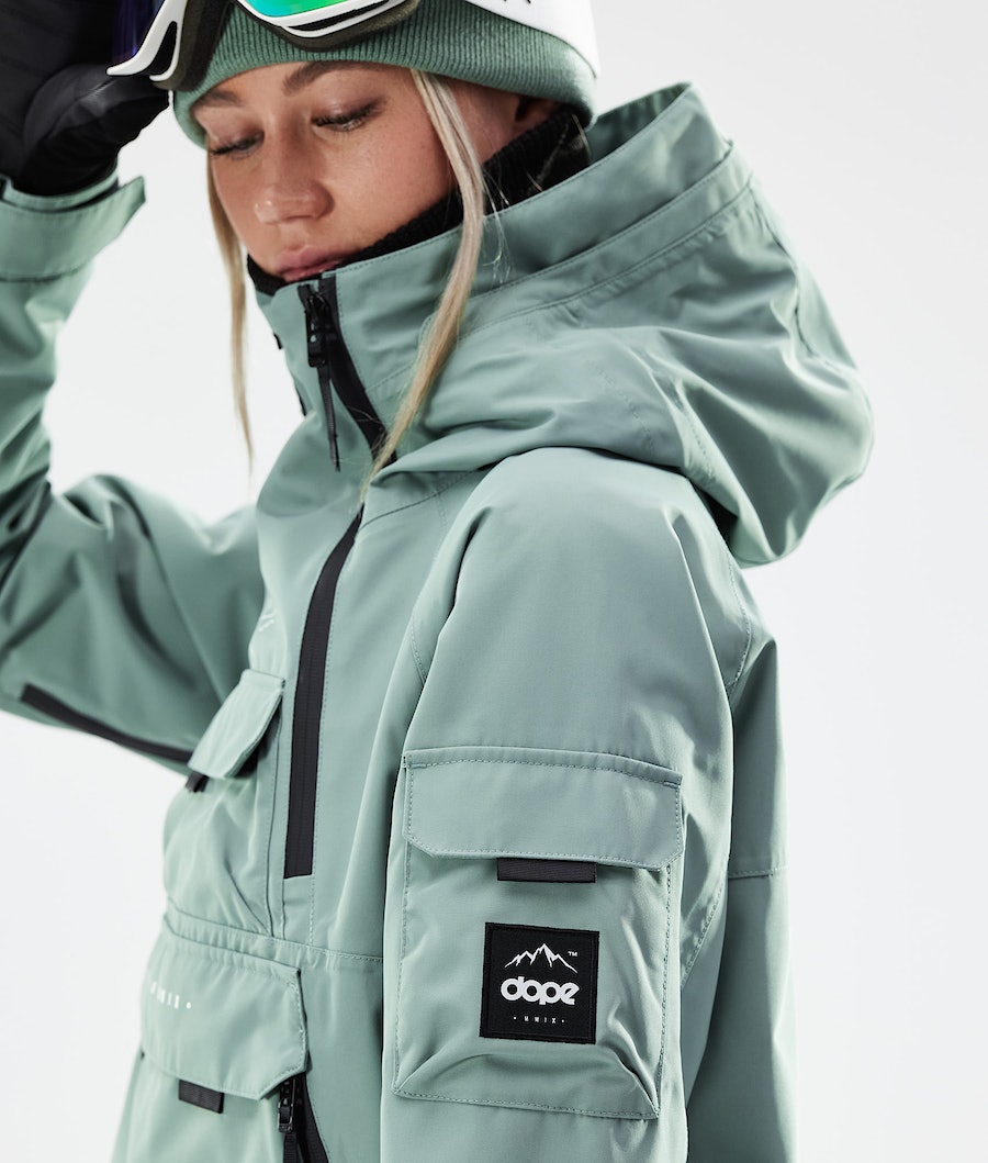 Dope Akin W 2021 Snowboardjacke Damen Grün | MZ7823154