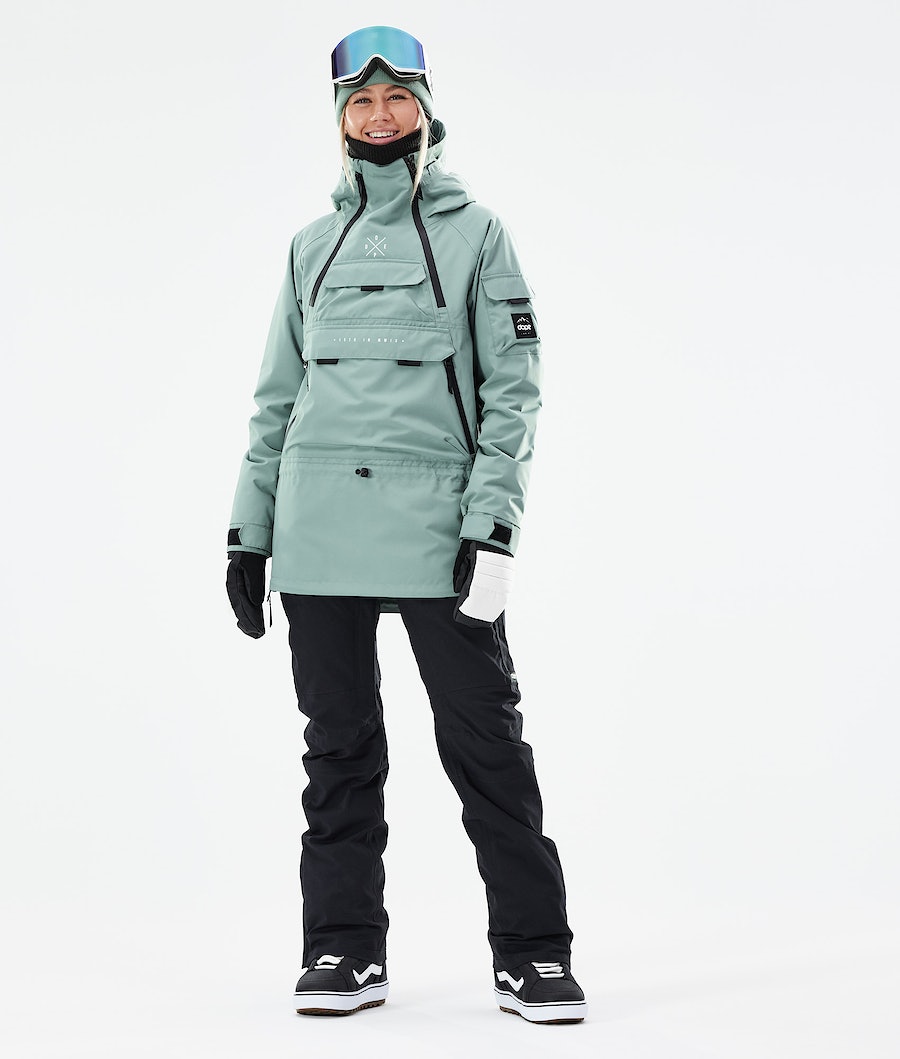 Dope Akin W 2021 Snowboardjacke Damen Grün | MZ7823154
