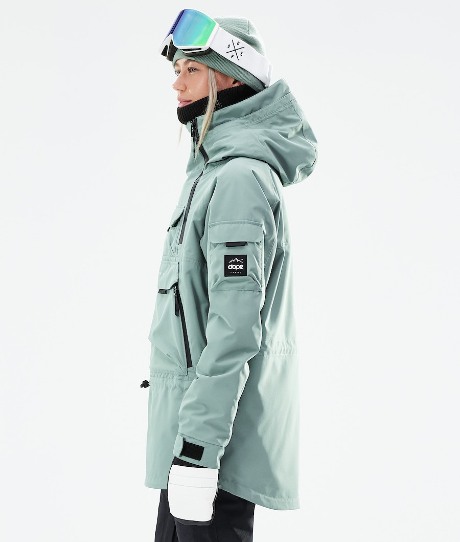 Dope Akin W 2021 Snowboardjacke Damen Grün | MZ7823154