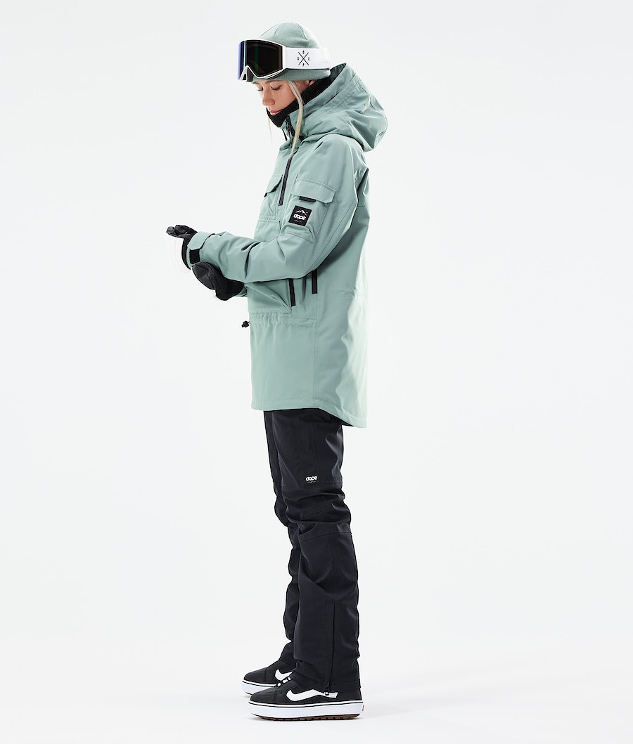 Dope Akin W 2021 Snowboardjacke Damen Grün | MZ7823154
