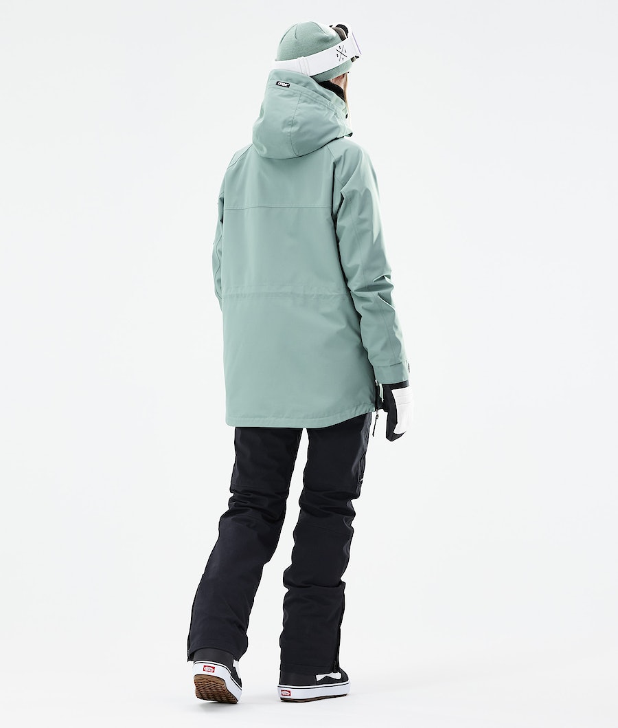 Dope Akin W 2021 Snowboardjacke Damen Grün | MZ7823154