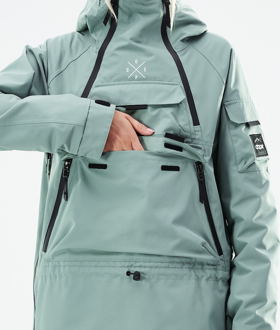 Dope Akin W 2021 Snowboardjacke Damen Grün | MZ7823154