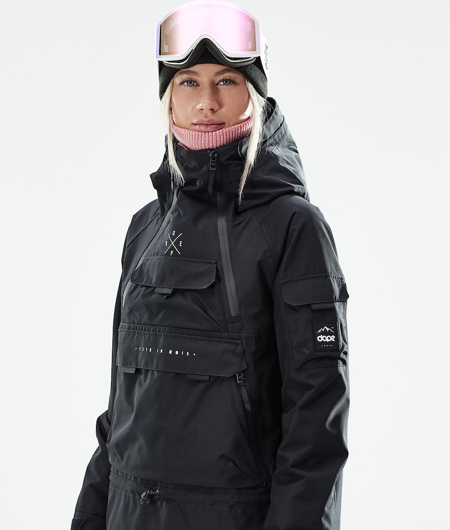 Dope Akin W 2021 Snowboardjacke Damen Schwarz | SD8162490