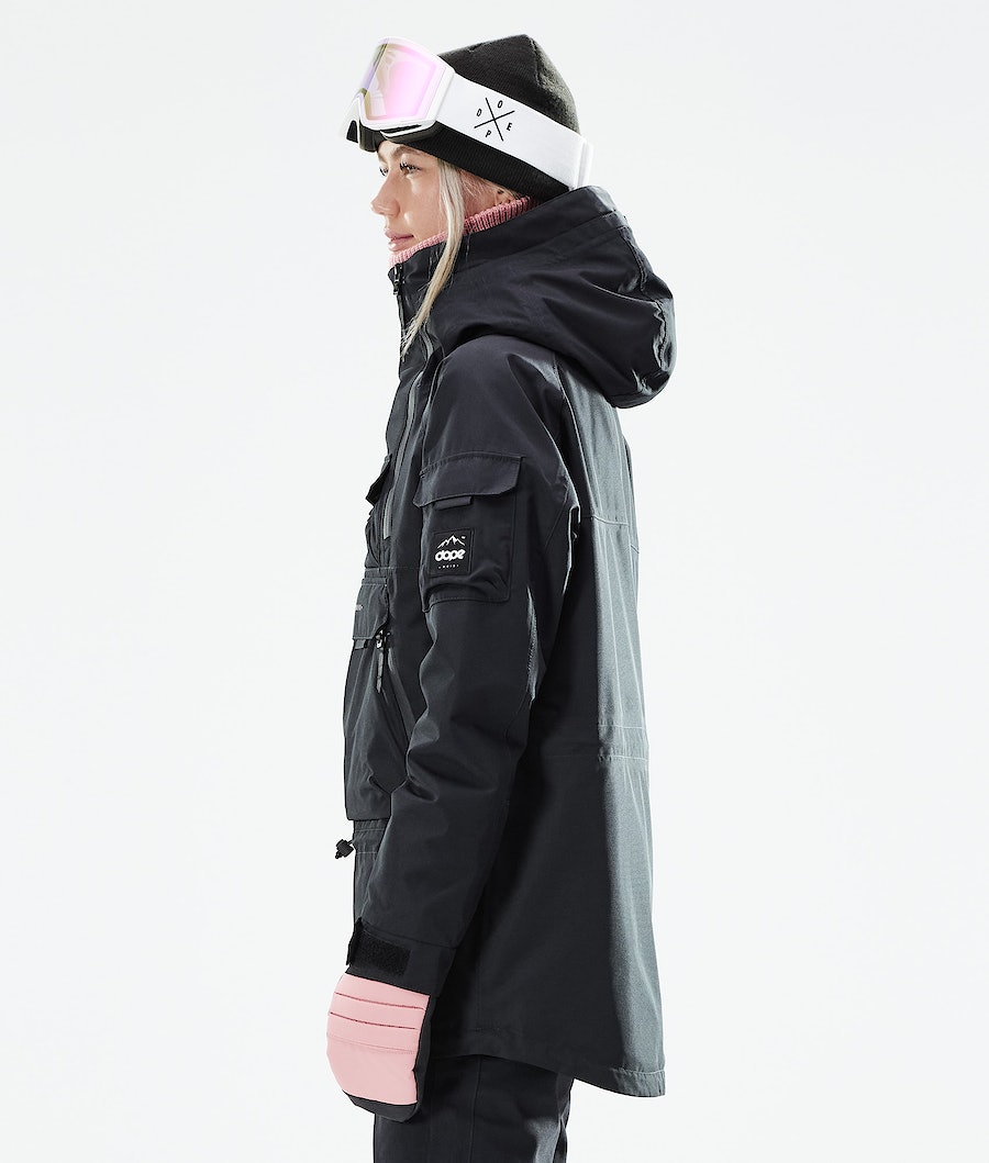Dope Akin W 2021 Snowboardjacke Damen Schwarz | SD8162490