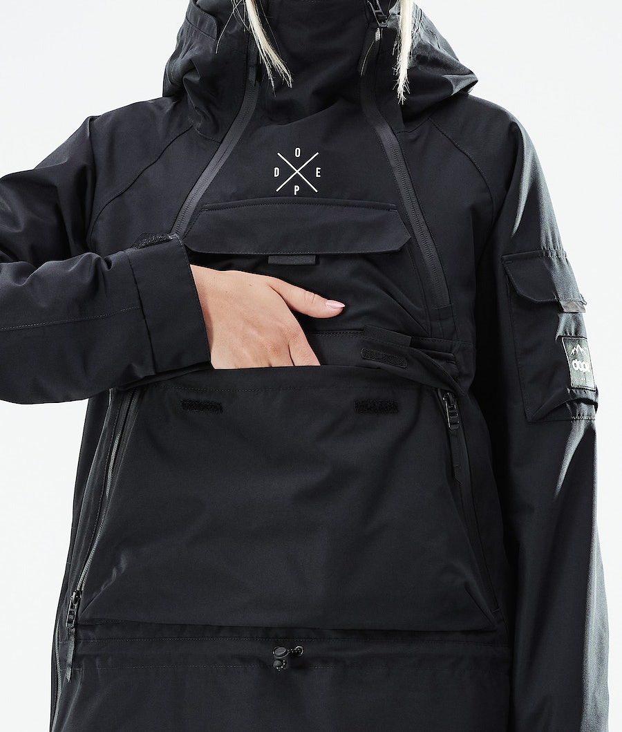 Dope Akin W 2021 Snowboardjacke Damen Schwarz | SD8162490
