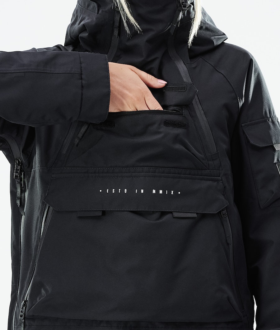 Dope Akin W 2021 Snowboardjacke Damen Schwarz | SD8162490