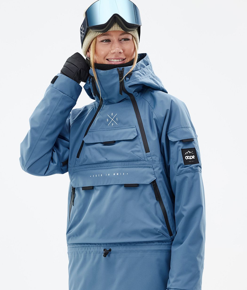 Dope Akin W Snowboardjacke Damen Blau Grau | HI8017532