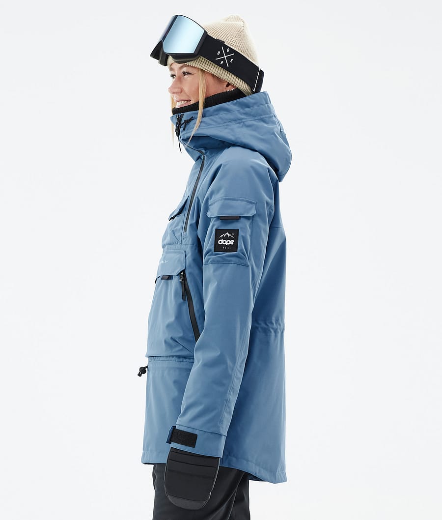 Dope Akin W Snowboardjacke Damen Blau Grau | HI8017532
