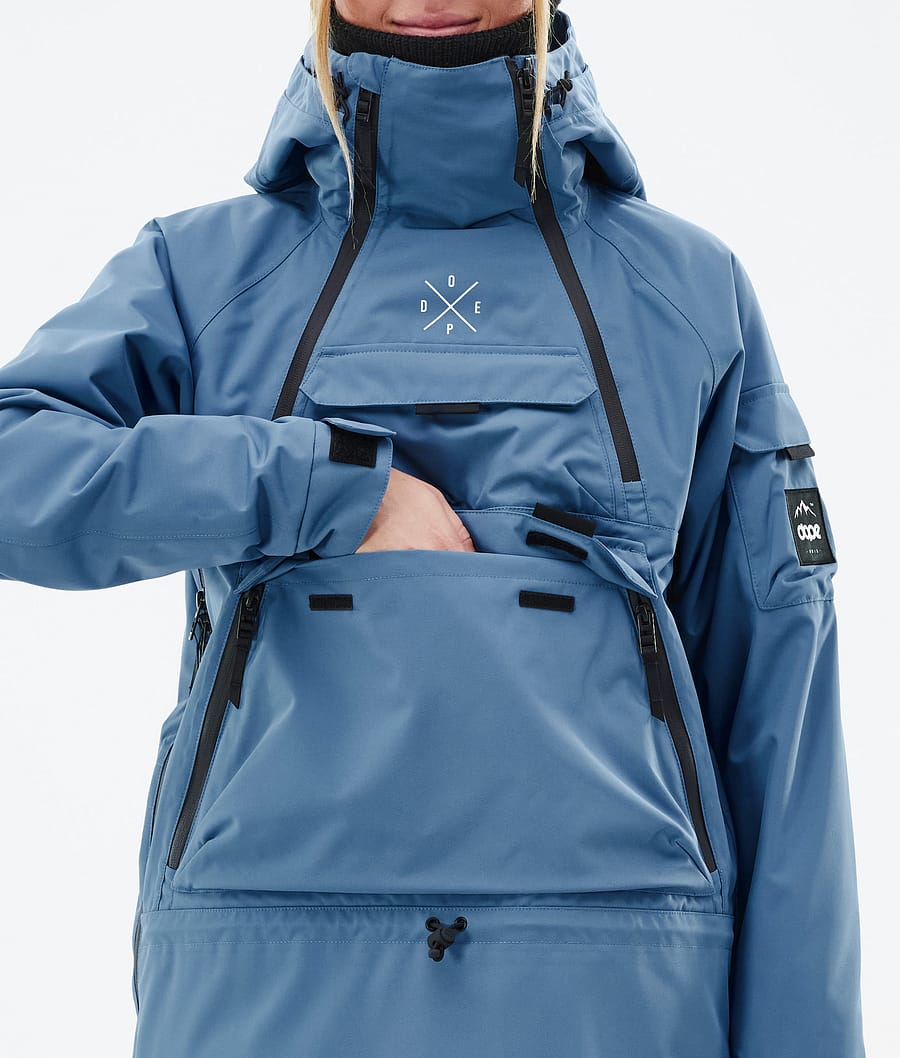 Dope Akin W Snowboardjacke Damen Blau Grau | HI8017532