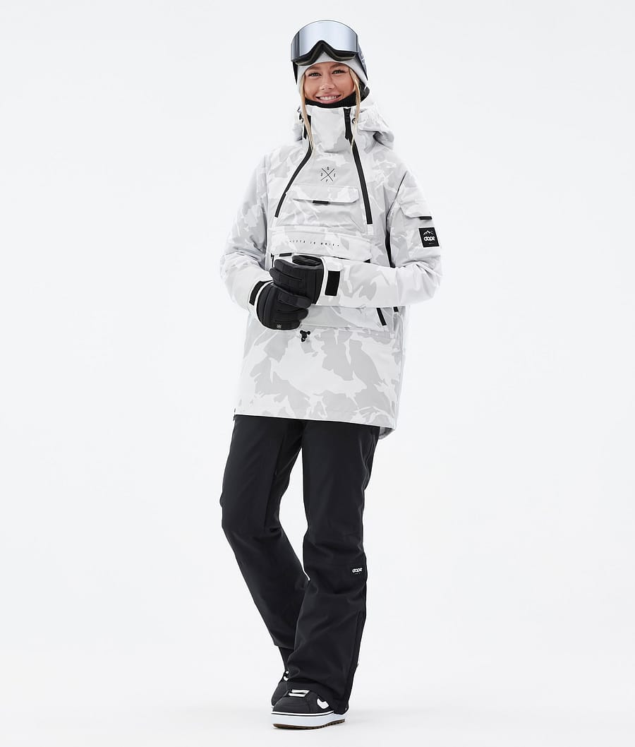 Dope Akin W Snowboardjacke Damen Grau Camouflage | RC5397180