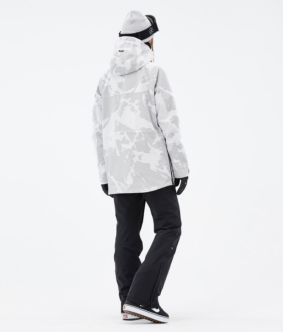 Dope Akin W Snowboardjacke Damen Grau Camouflage | RC5397180