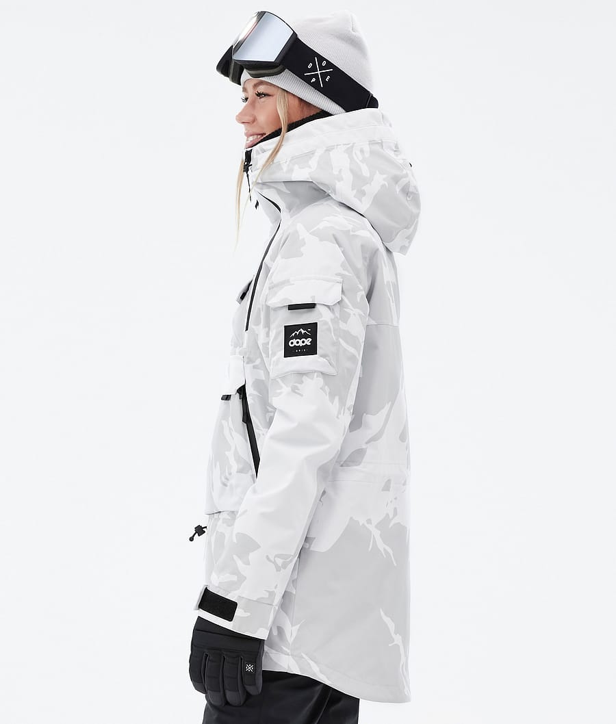 Dope Akin W Snowboardjacke Damen Grau Camouflage | RC5397180