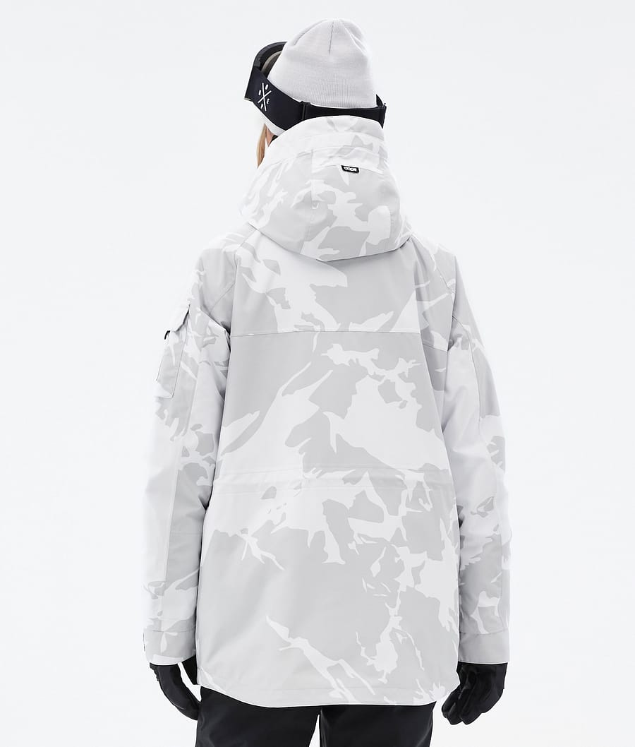 Dope Akin W Snowboardjacke Damen Grau Camouflage | RC5397180