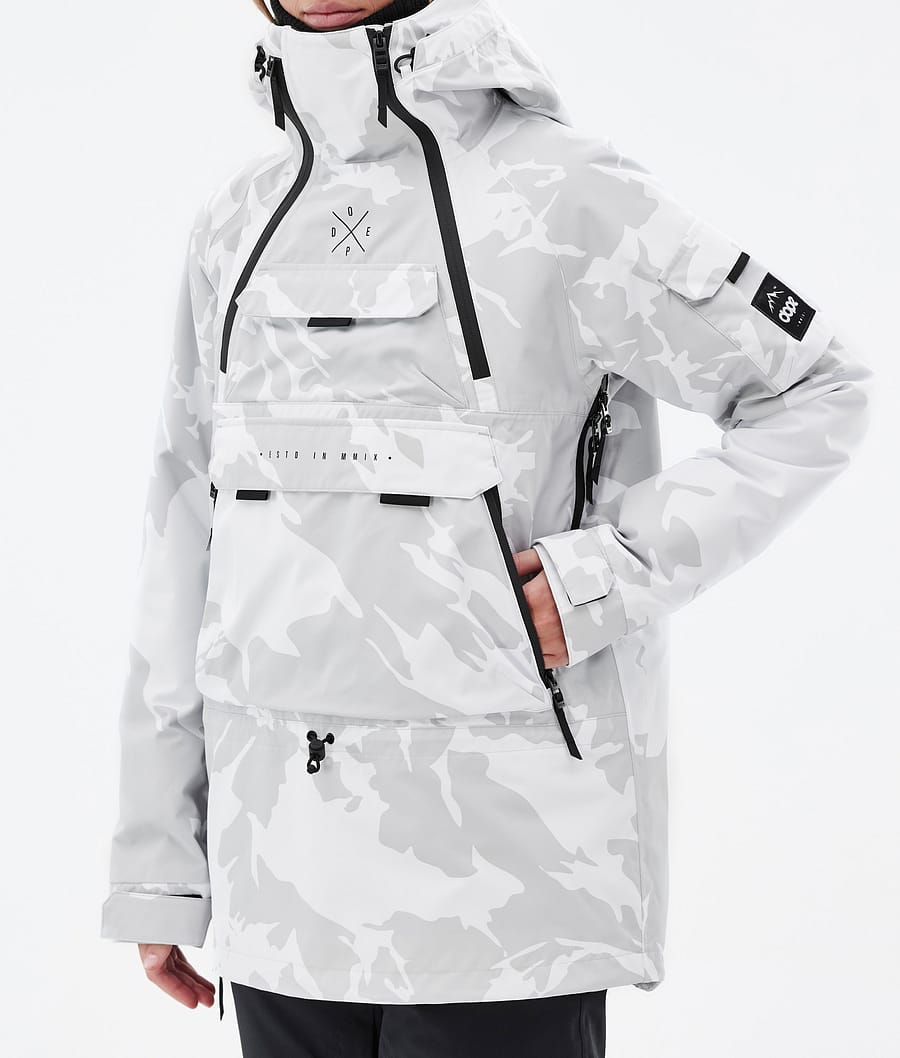 Dope Akin W Snowboardjacke Damen Grau Camouflage | RC5397180