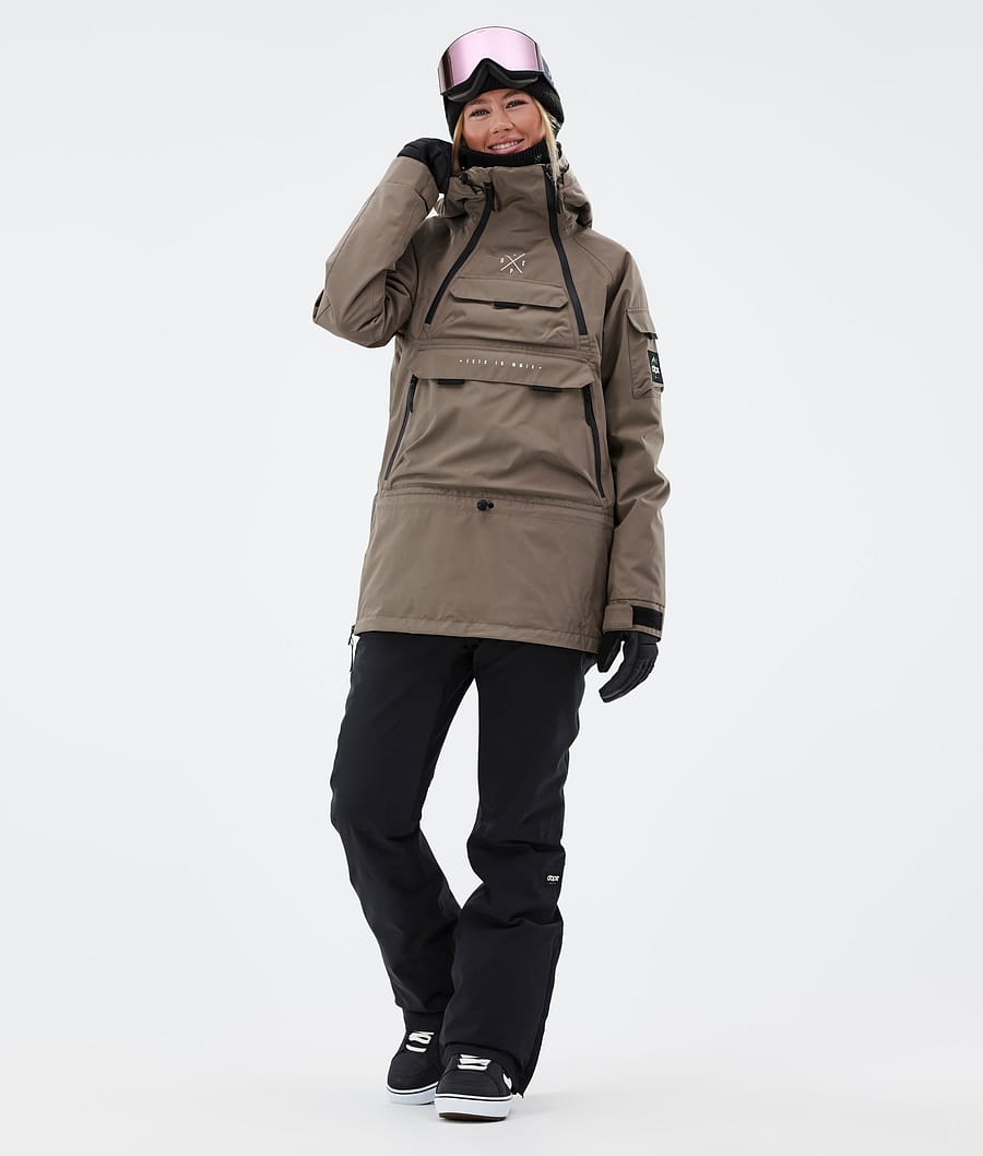 Dope Akin W Snowboardjacke Damen Tiefesbraun | HA5160978