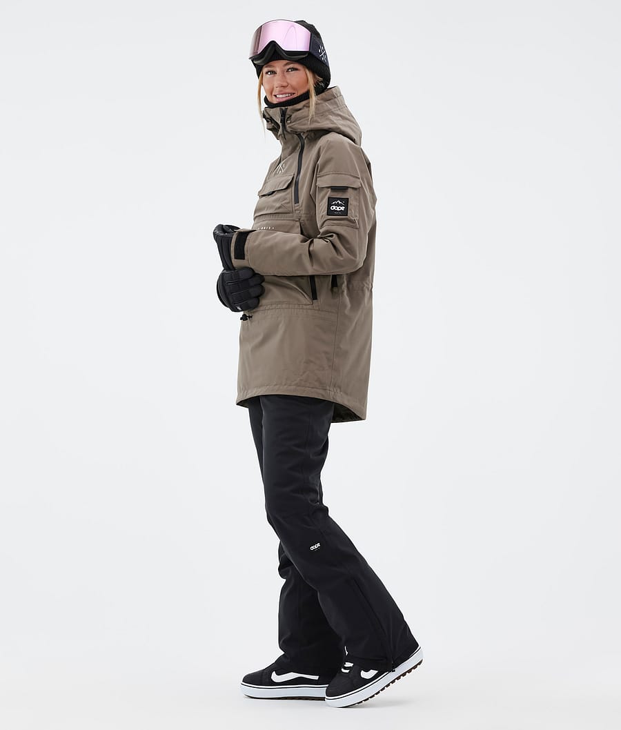 Dope Akin W Snowboardjacke Damen Tiefesbraun | HA5160978
