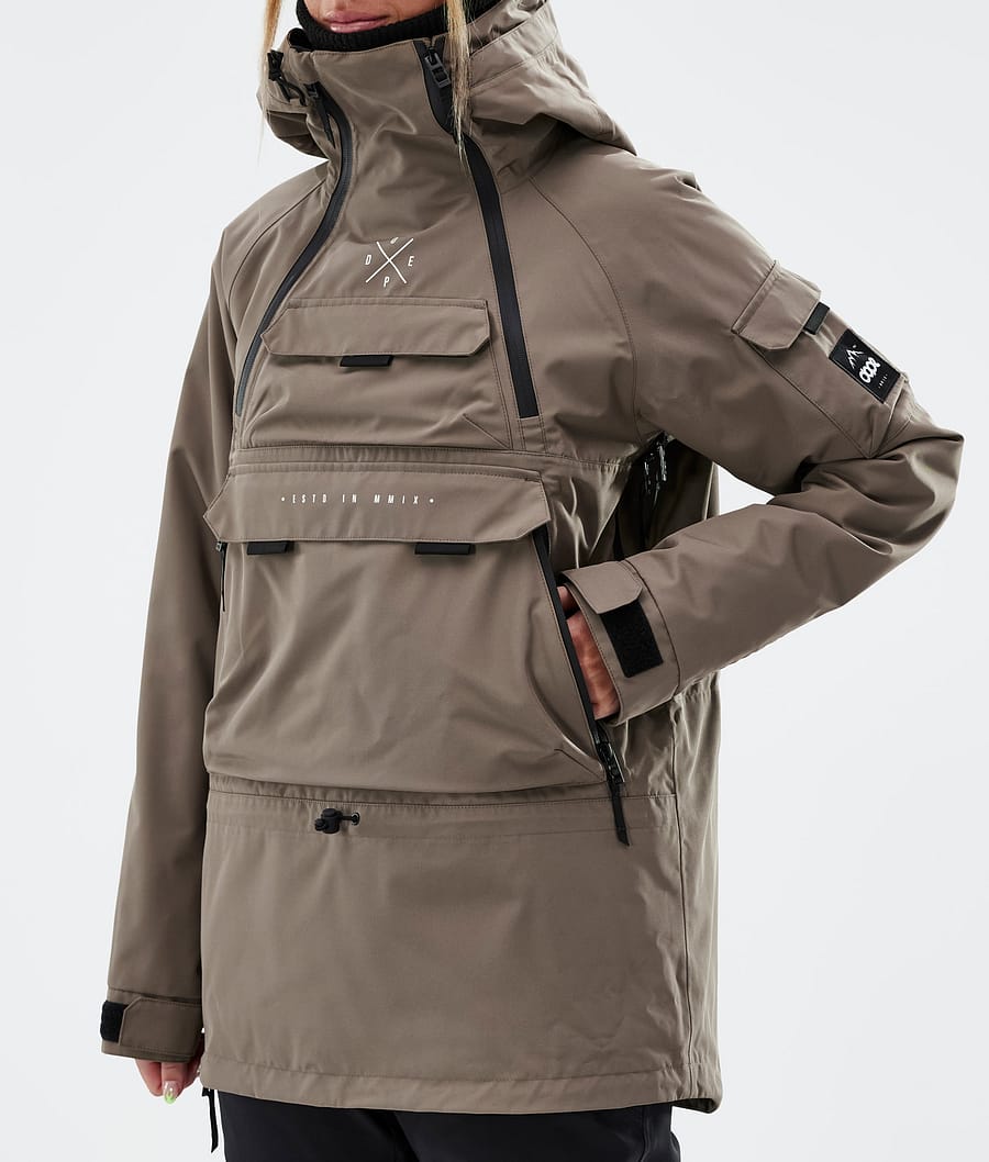 Dope Akin W Snowboardjacke Damen Tiefesbraun | HA5160978