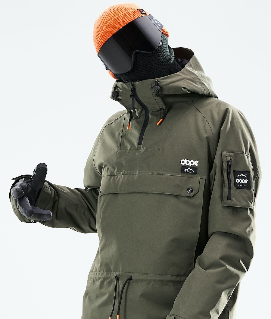 Dope Annok 2021 Snowboardjacke Herren Olivgrün Grün Schwarz | TM9847056