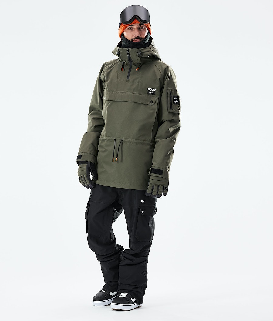 Dope Annok 2021 Snowboardjacke Herren Olivgrün Grün Schwarz | TM9847056