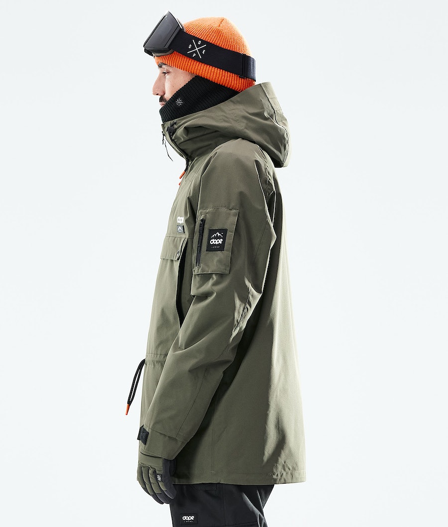 Dope Annok 2021 Snowboardjacke Herren Olivgrün Grün Schwarz | TM9847056