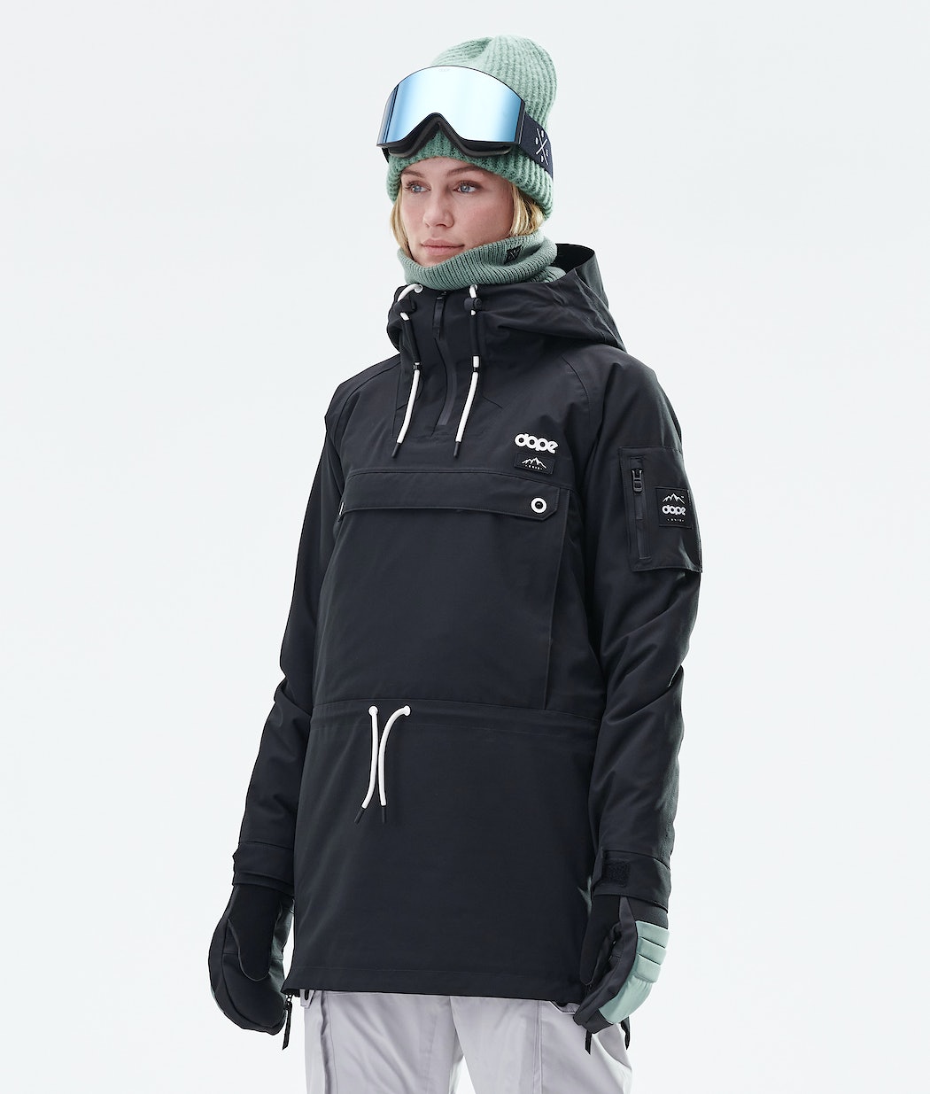 Dope Annok Long W Snowboardjacke Damen Schwarz | GA5947386