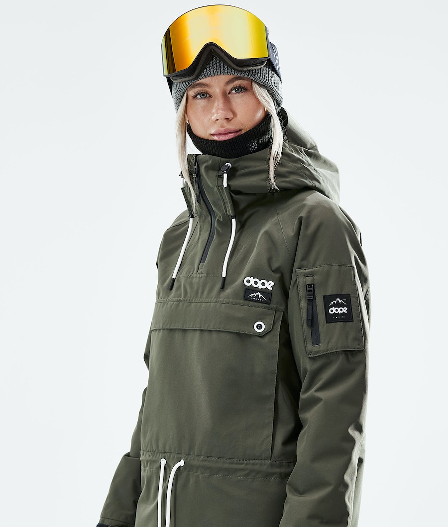 Dope Annok W 2021 Snowboardjacke Damen Olivgrün Grün | YH7023465
