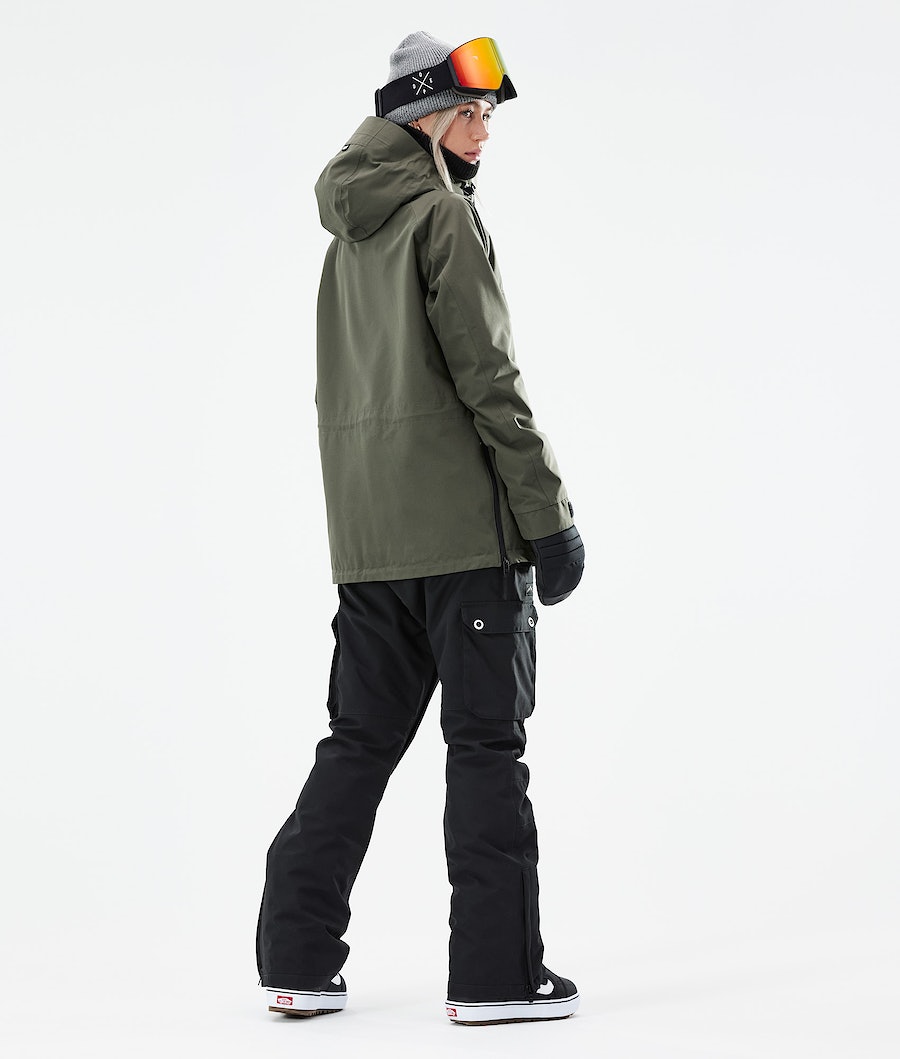 Dope Annok W 2021 Snowboardjacke Damen Olivgrün Grün | YH7023465
