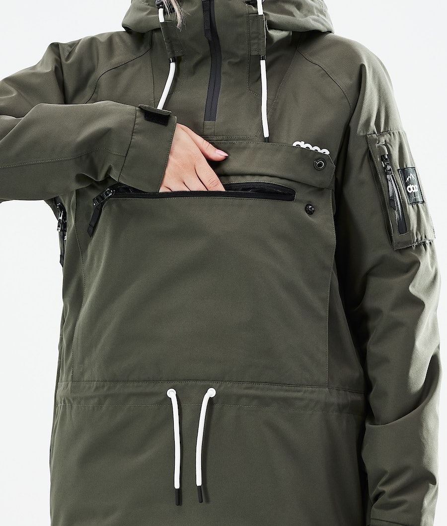 Dope Annok W 2021 Snowboardjacke Damen Olivgrün Grün | YH7023465