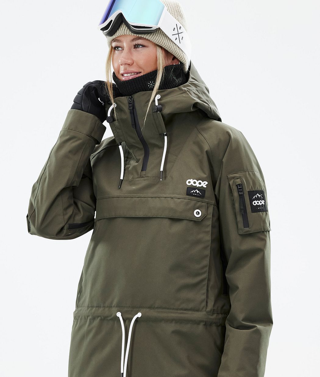 Dope Annok W Snowboardjacke Damen Olivgrün Grün | QY8260391