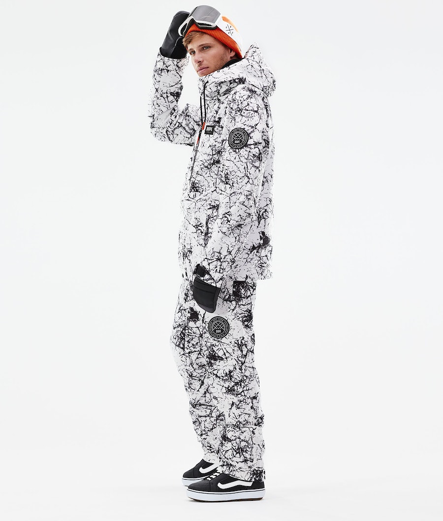 Dope Blizzard Full Zip 2021 Snowboardjacke Herren Weiß Schwarz | BD5470192