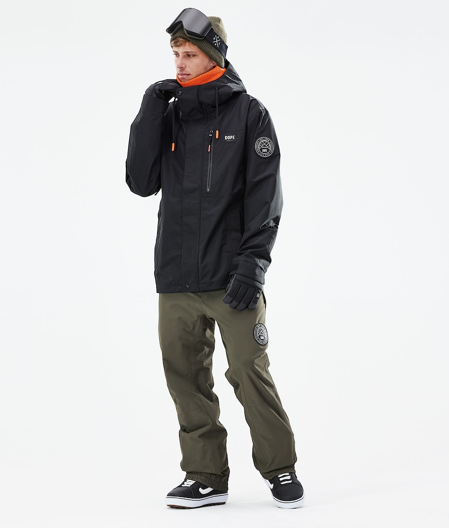 Dope Blizzard Full Zip 2021 Snowboardjacke Herren Schwarz | OF6524387
