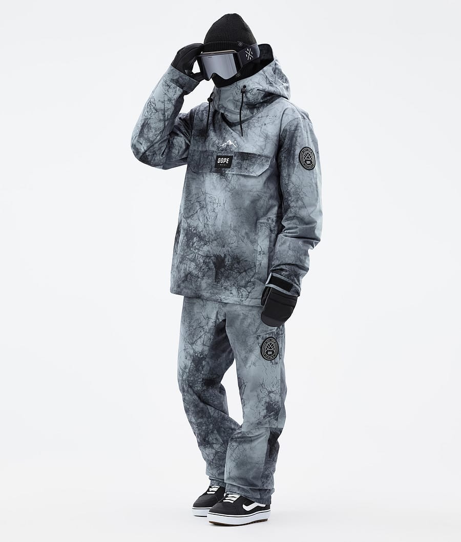 Dope Blizzard Snowboardjacke Herren Grau Blau Schwarz | FV0473182