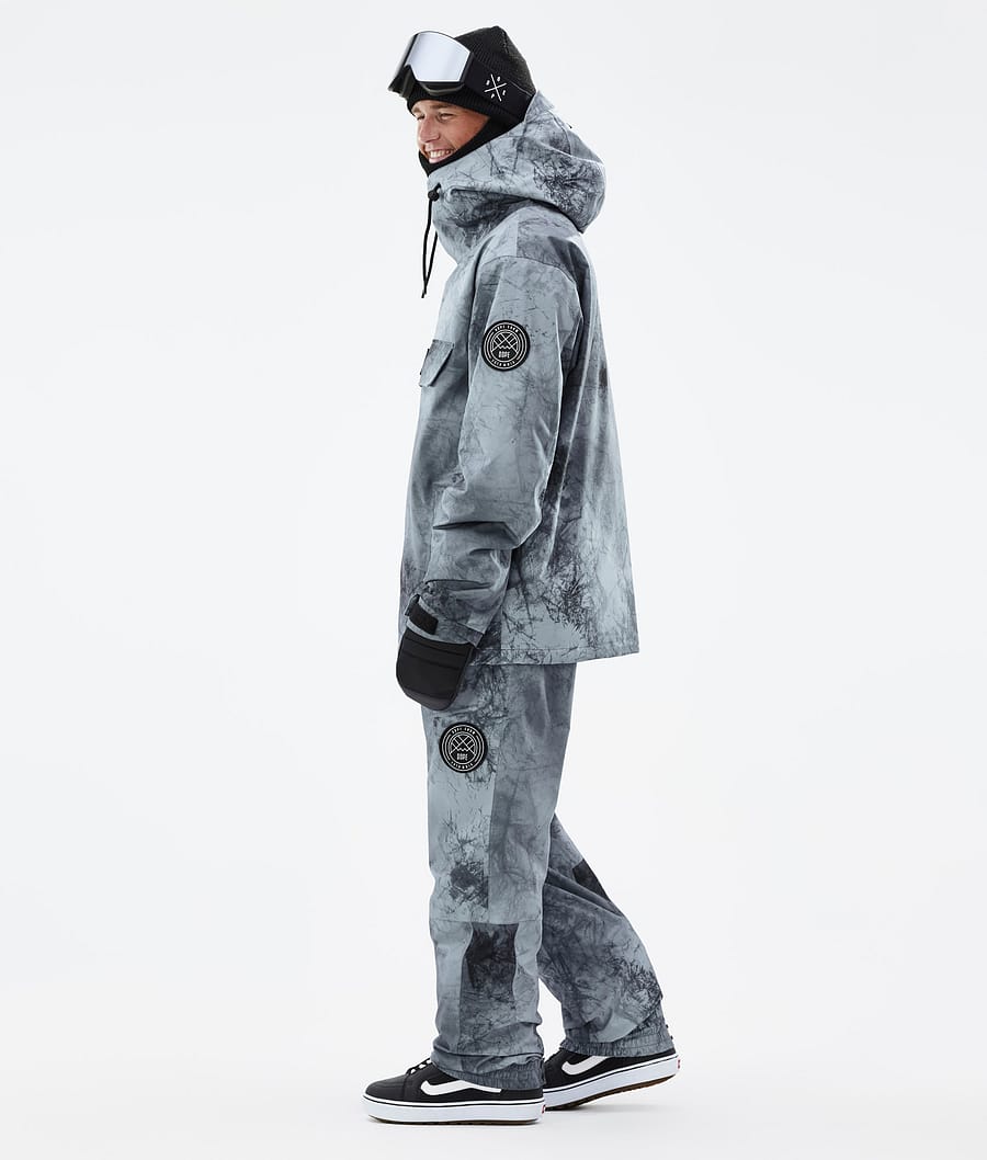 Dope Blizzard Snowboardjacke Herren Grau Blau Schwarz | FV0473182