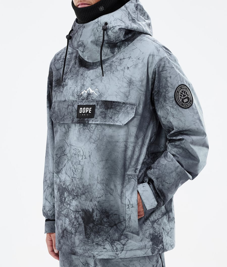 Dope Blizzard Snowboardjacke Herren Grau Blau Schwarz | FV0473182