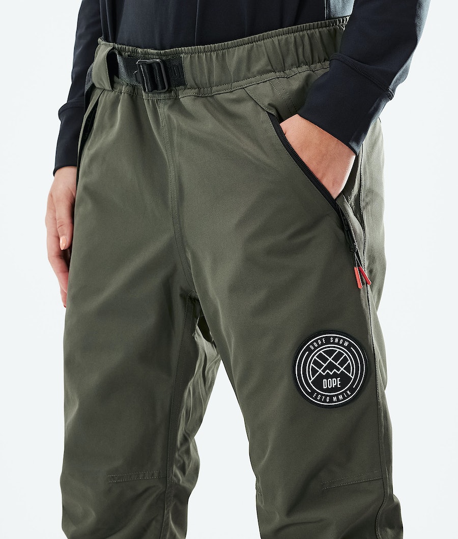Dope Blizzard W 2021 Snowboardhosen Damen Olivgrün Grün | UE1054682