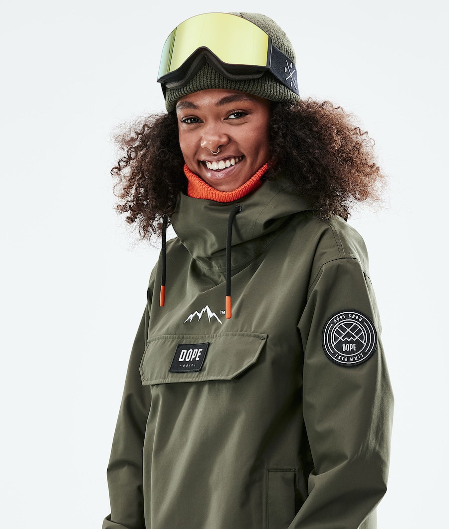 Dope Blizzard W 2021 Snowboardjacke Damen Olivgrün Grün | OY2718954