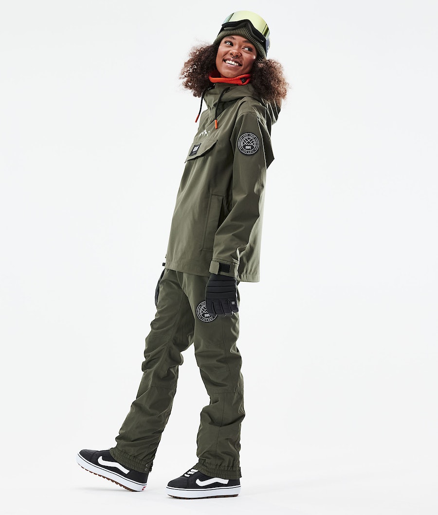 Dope Blizzard W 2021 Snowboardjacke Damen Olivgrün Grün | OY2718954