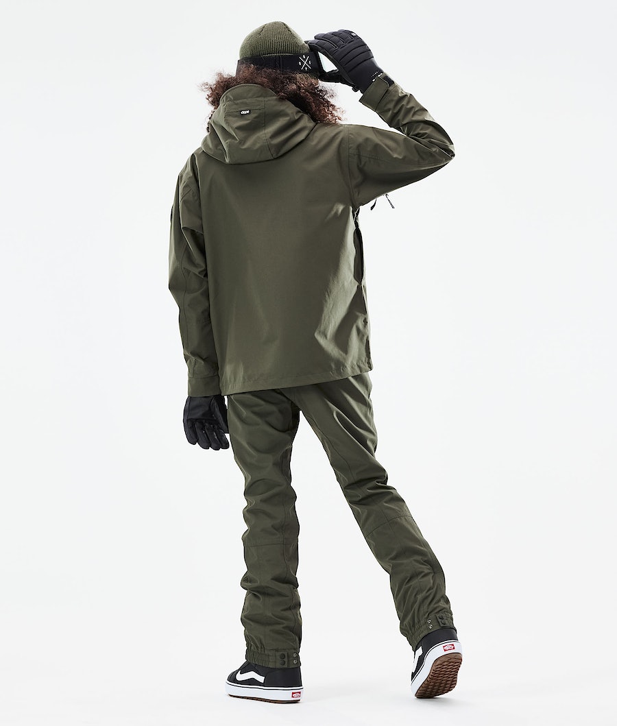 Dope Blizzard W 2021 Snowboardjacke Damen Olivgrün Grün | OY2718954