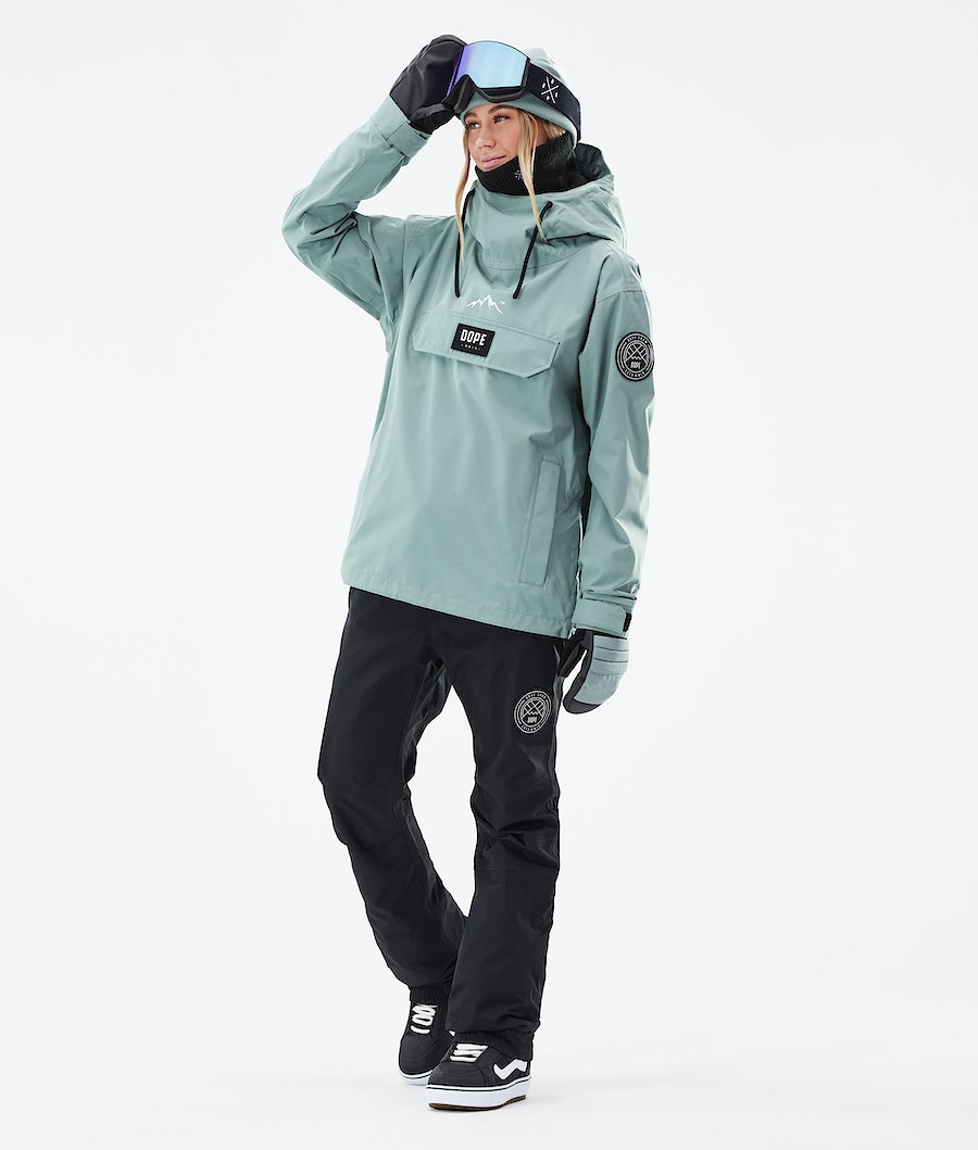 Dope Blizzard W 2021 Snowboardjacke Damen Grün | YX9680174