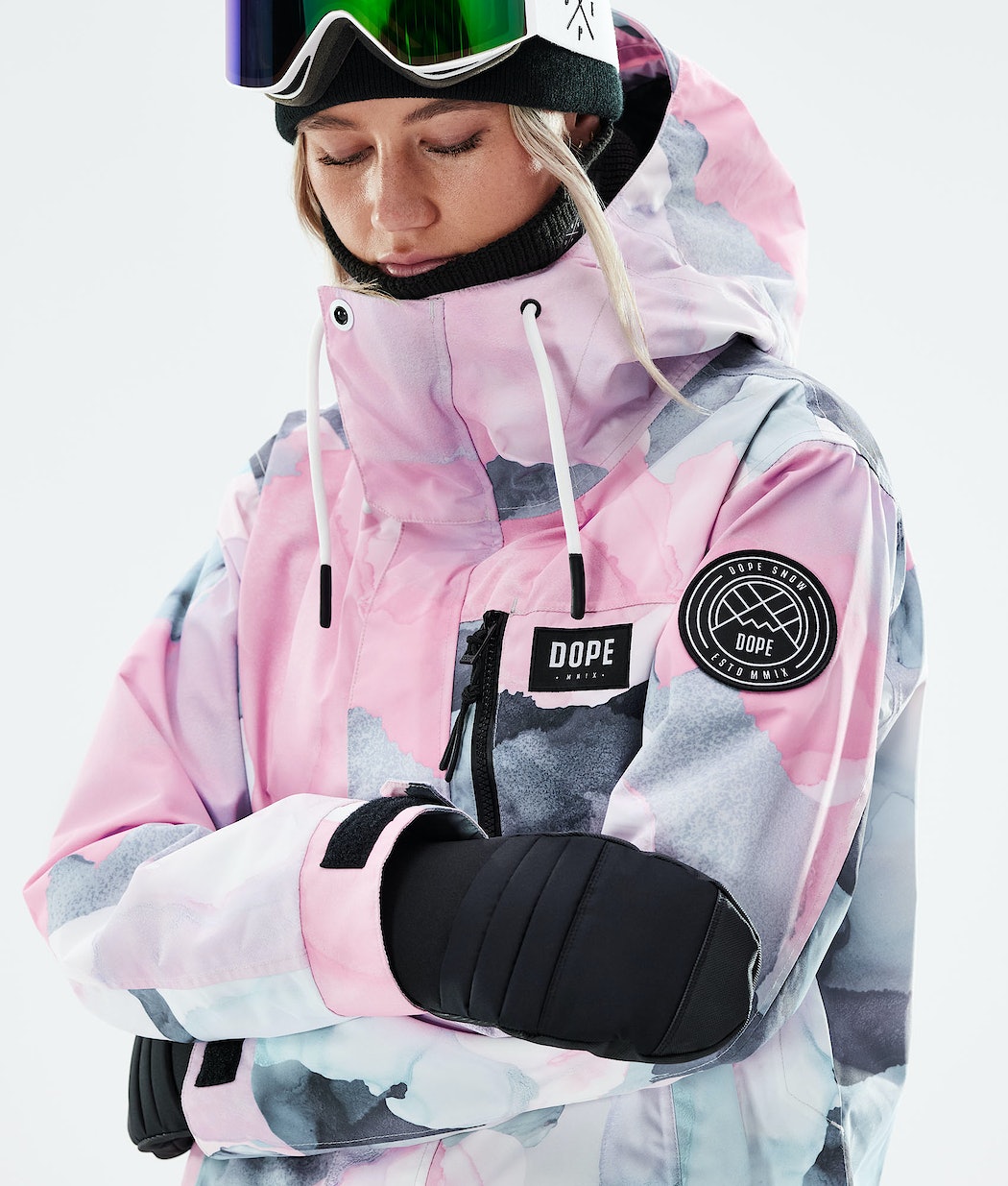 Dope Blizzard W Full Zip 2021 Snowboardjacke Damen Mehrfarbig Rosa | IB3859140