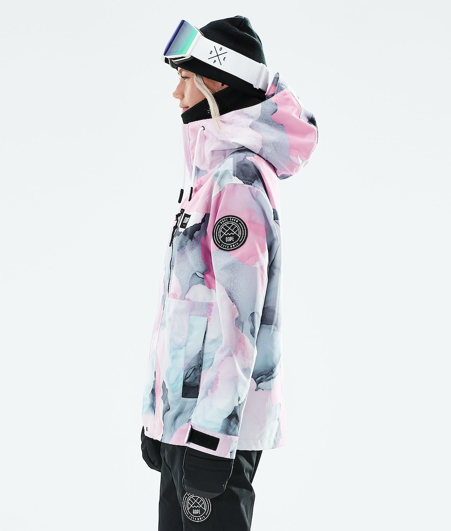 Dope Blizzard W Full Zip 2021 Snowboardjacke Damen Mehrfarbig Rosa | IB3859140