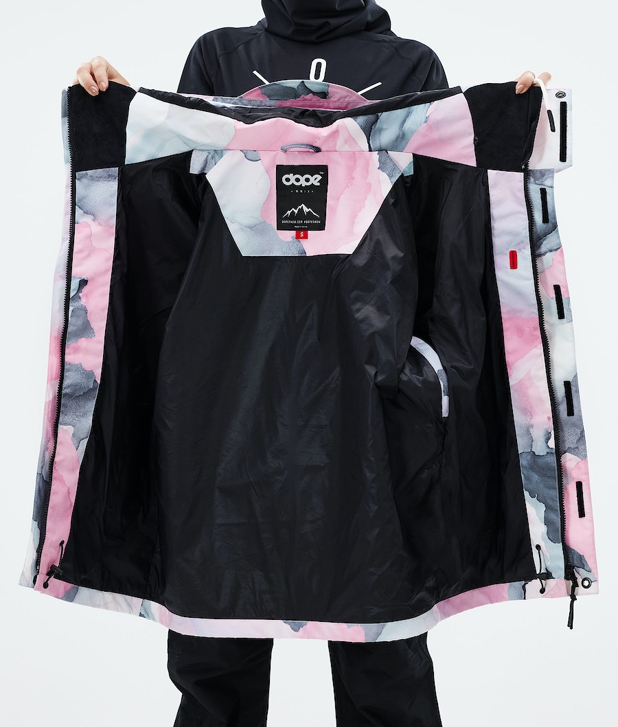 Dope Blizzard W Full Zip 2021 Snowboardjacke Damen Mehrfarbig Rosa | IB3859140