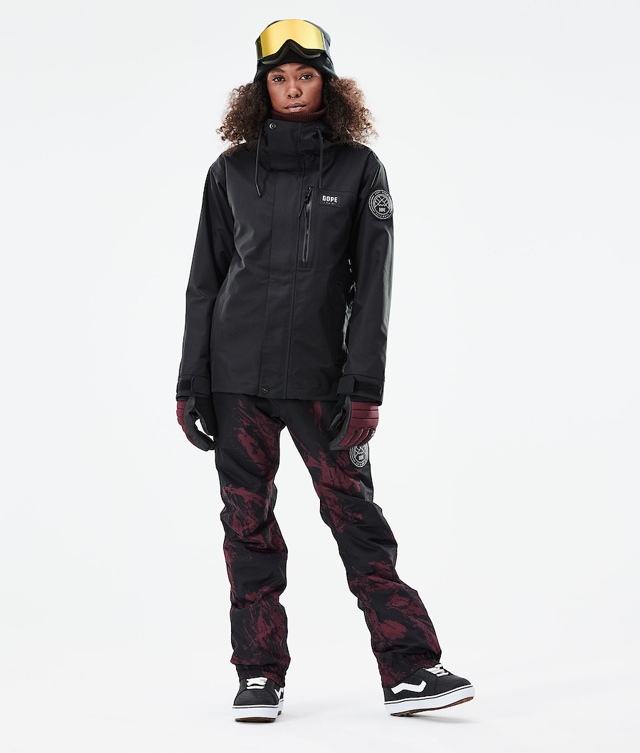Dope Blizzard W Full Zip 2021 Snowboardjacke Damen Schwarz | LZ3472915