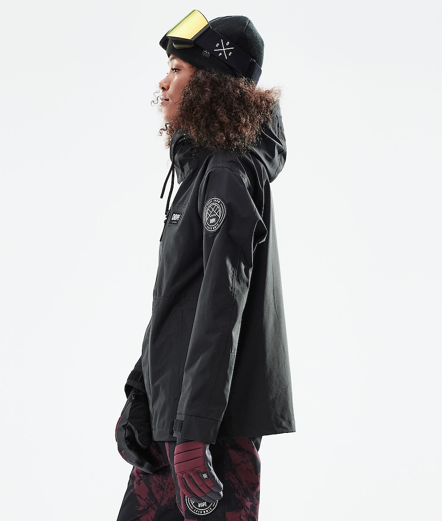 Dope Blizzard W Full Zip 2021 Snowboardjacke Damen Schwarz | LZ3472915
